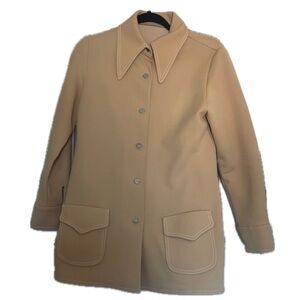 VINTAGE pointed collar 70s jacket button down